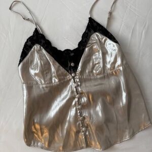 Urban Outfitters Metalic Going Out Top